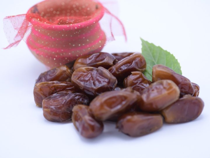 Dates presented with a traditional clay pot